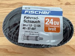 Fahrradschlauch 24 Zoll Fischer neu 40-57-507 DV