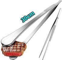 Sternekoch Kochpinzette Edelstahl 30cm Lecker Tisch Grill
