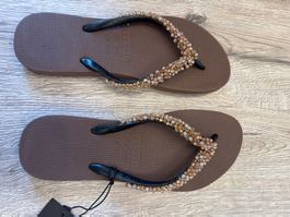 Uzurii Flip Flops, braun, Gr. 35 / 36 Neu mit Etikett!