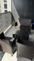 Garten Lounge Balkon Lounge 4-teilig mit Polstern