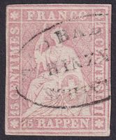 24G, SCHINZNACH BAD AG, schwarzer Ovalstempel, Befund