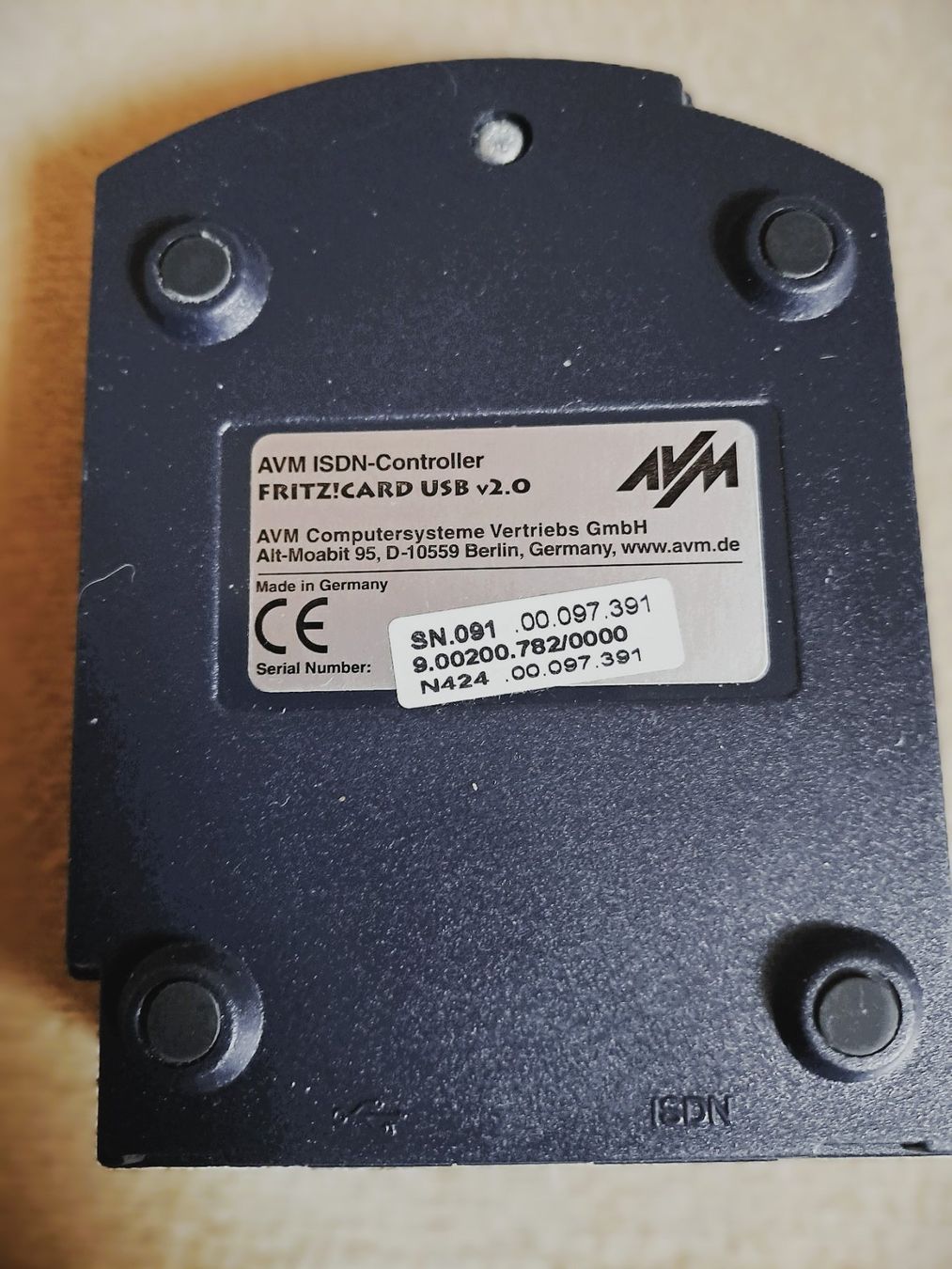 Unità & Adattatore: Fritz!Card USB ISDN Controller - USB 2.0 – Usato da Zürich venduto da leachim321 1