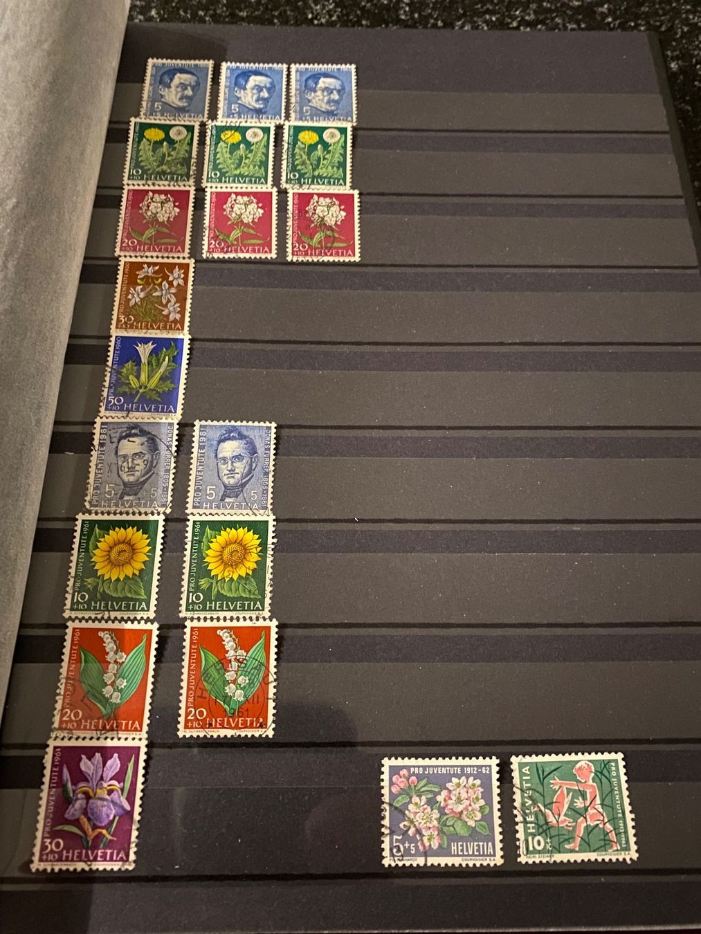 Alben: Briefmarkenalbum - Schweizer Sammlung Pro Juventute – Gebraucht aus Bätterkinden von Albera 2