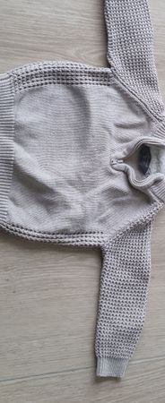 Pull beige en coton pour enfant, taille 6/9mois, confortable