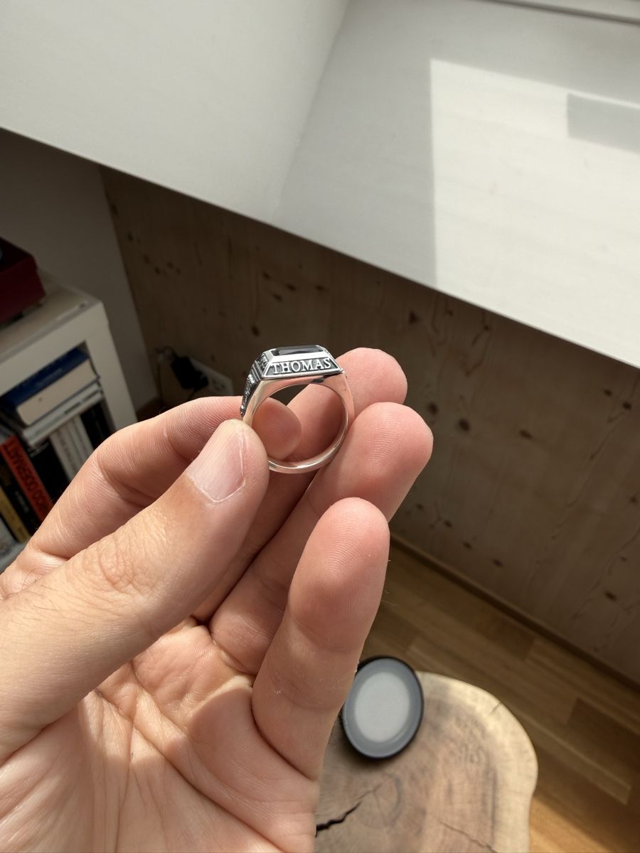 Thomas Sabo Anelli: Thomas Sabo Ring mit schwarzem Stein – Nuovo (secondo la descrizione) da Knonau venduto da Danyboy30 3