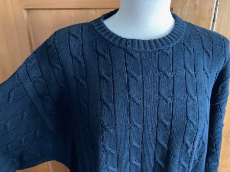 Zopfmuster: Edler Baumwoll Herren-Pullover Gr. XL