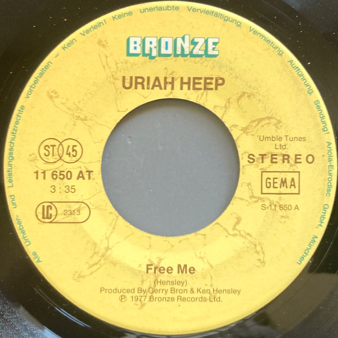Dischi in vinile: URIAH HEEP - FREE ME – Usato da Poliez-Pittet venduto da Newtown-Records 1
