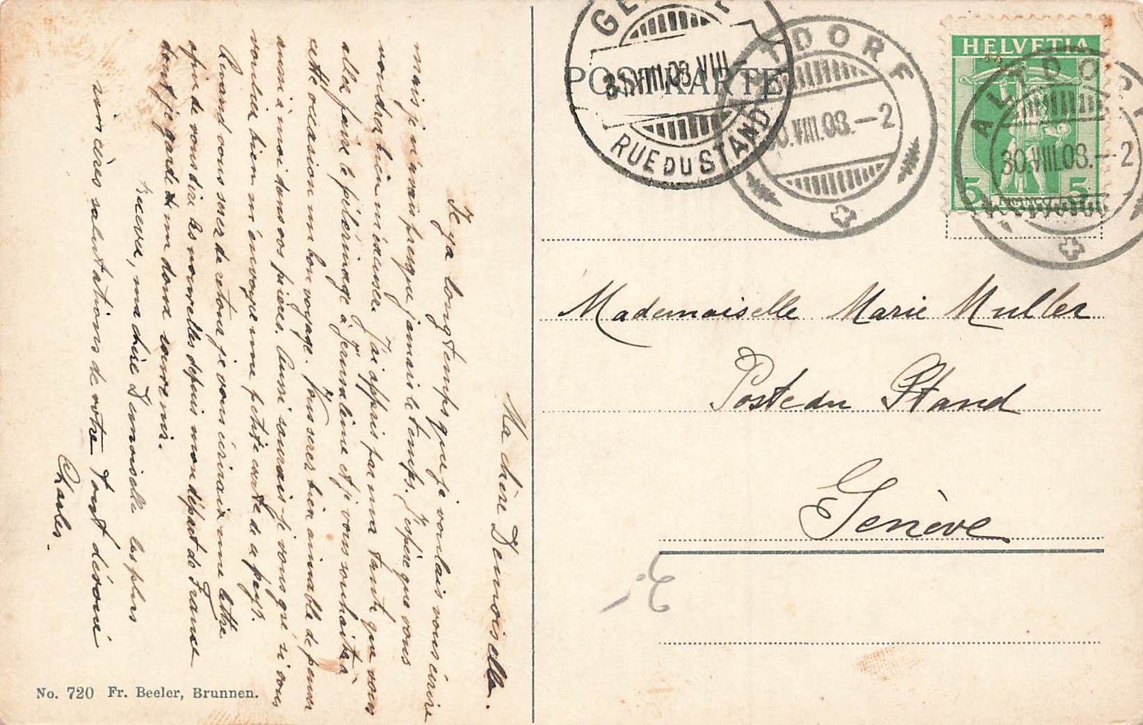 Cartoline postali: Auf der rütliwiese – Usato da Biasca venduto da Blenio71 1