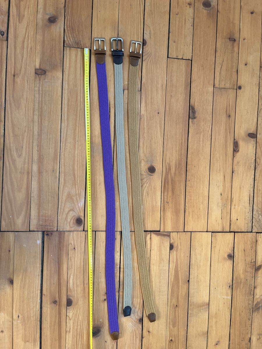 Cinture: 3 x Gürtel elastisch 105cm – Usato da Schönenwerd venduto da Phipsz 1