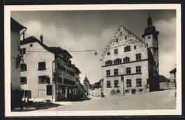 Sursee, Ortspartie mit Torturm und Turmg