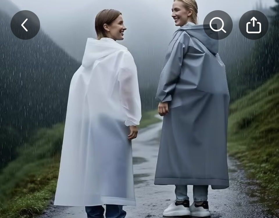 Cappotti: Leichter Regenmantel, unisex, weiss – Nuovo e nell'imballaggio originale da Glattfelden venduto da hel_8tb6