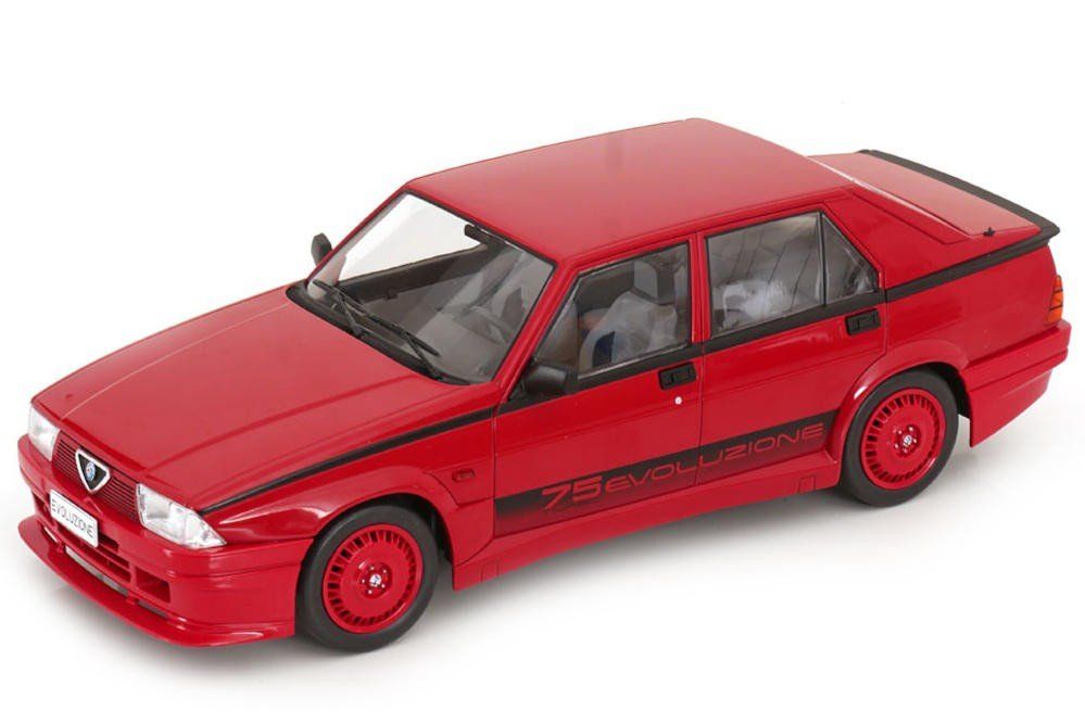 Alfa Romeo Modellini d'auto: Alfa Romeo 75 Turbo Evolutione 1987 ,  MCG , 1:18 – Nuovo e nell'imballaggio originale da Goldach venduto da Feivel9 1