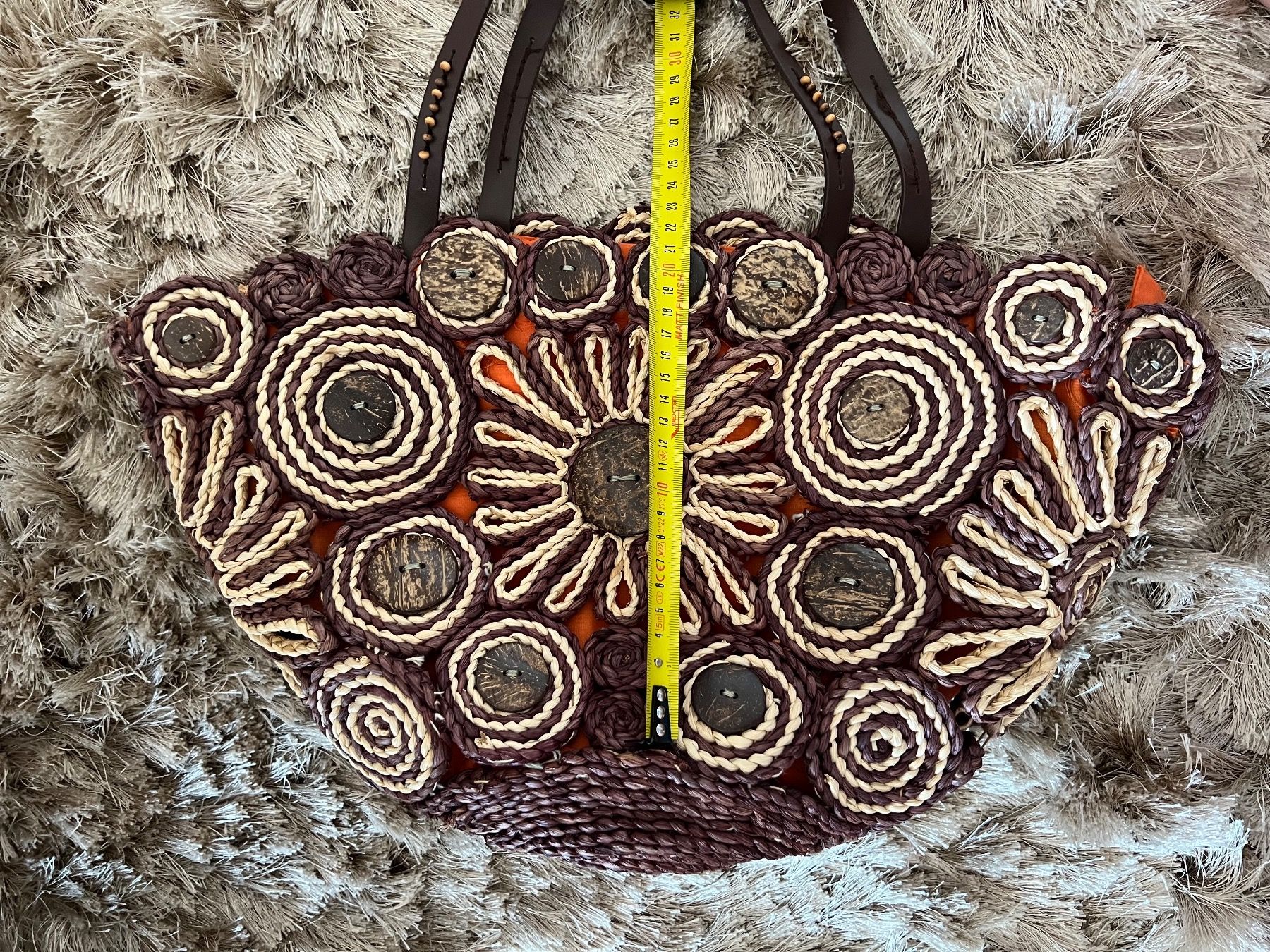 Taschen für Damen: Straw, Raffia, Eferri Tasche, Braun – Defekt aus Basel von Ksjusha 4