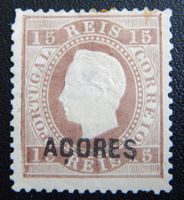 Azoren Portugal Kat. 27 (*) 1875 Kat. 15 Euro (minim helle S