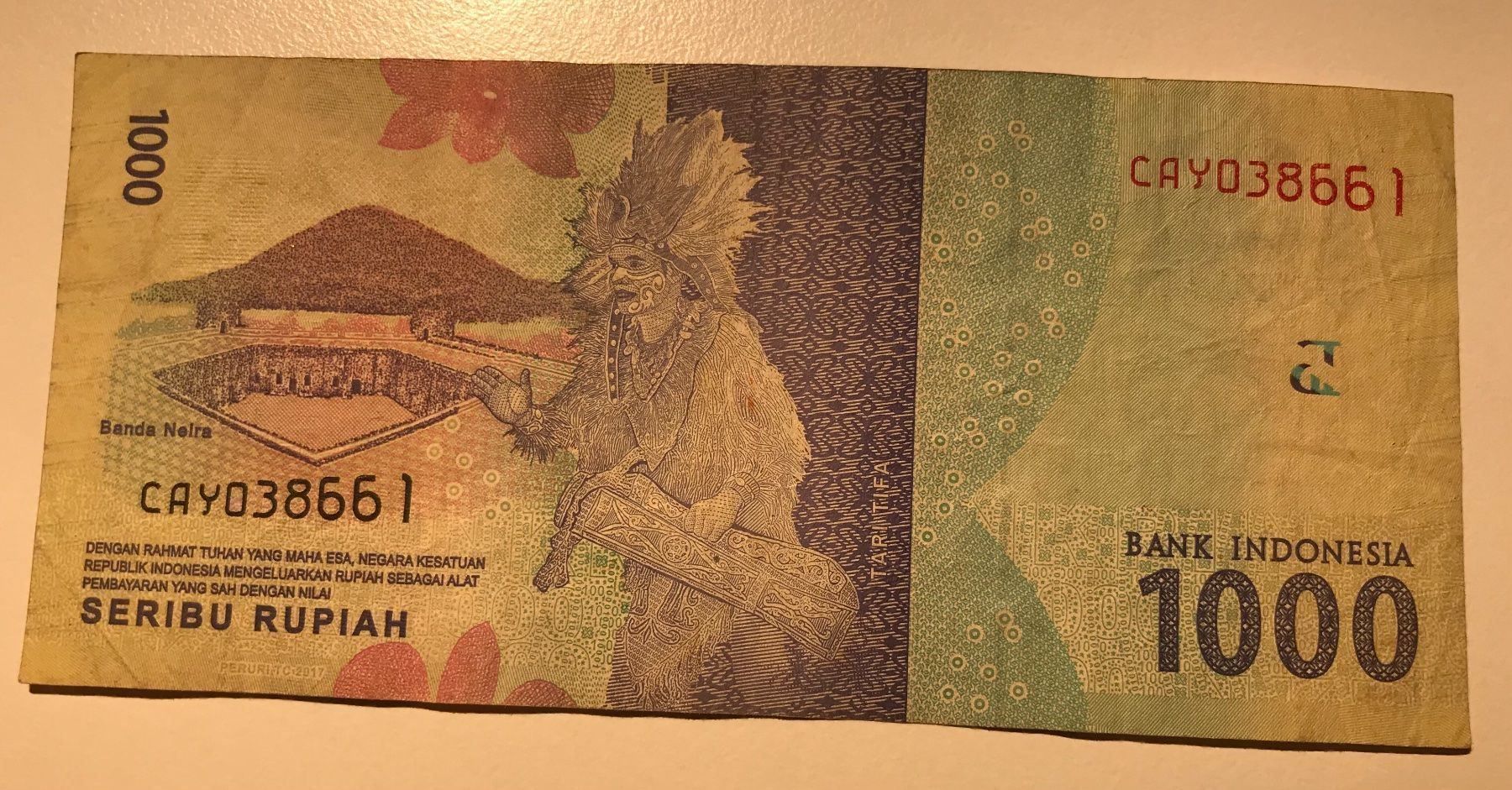 Banconote: Indonesien 1000 Rupiah 2016 – Usato da Algetshausen venduto da Carrhard 1