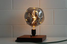 Tischlampe Nussholz (Schweizer Holz)