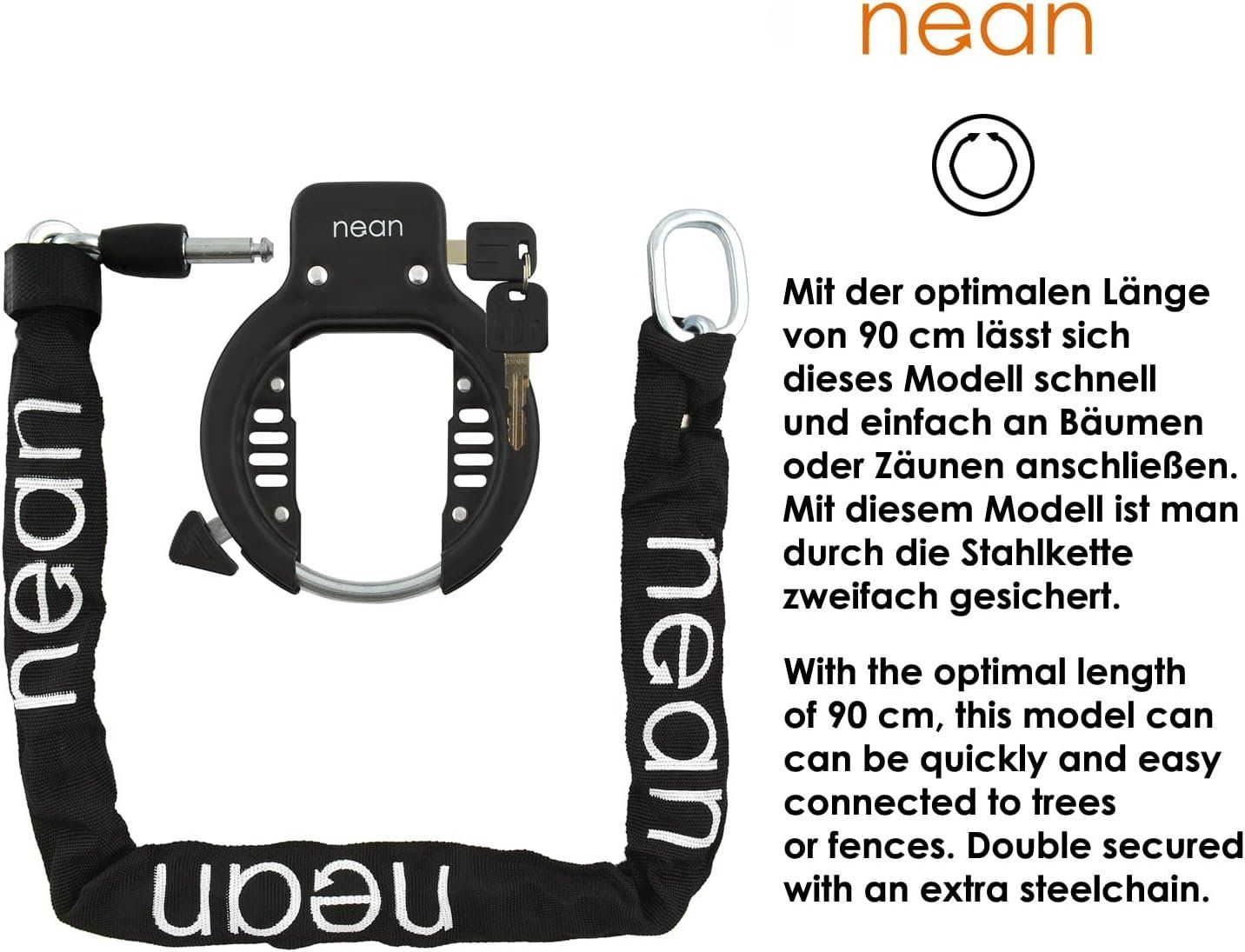 Schlösser: NEAN Velo Rahmenschloss mit Kette *neu* SCHNÄPPLI! – Neu (gemäss Beschreibung) aus merishausen von hidee 1