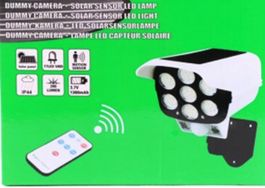 Ueberwachungs-Dummy mit Bewegungsmelder + LED Solarlampe