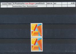 1995 "A - Post, Paar aus Bogen", ** postfrisch