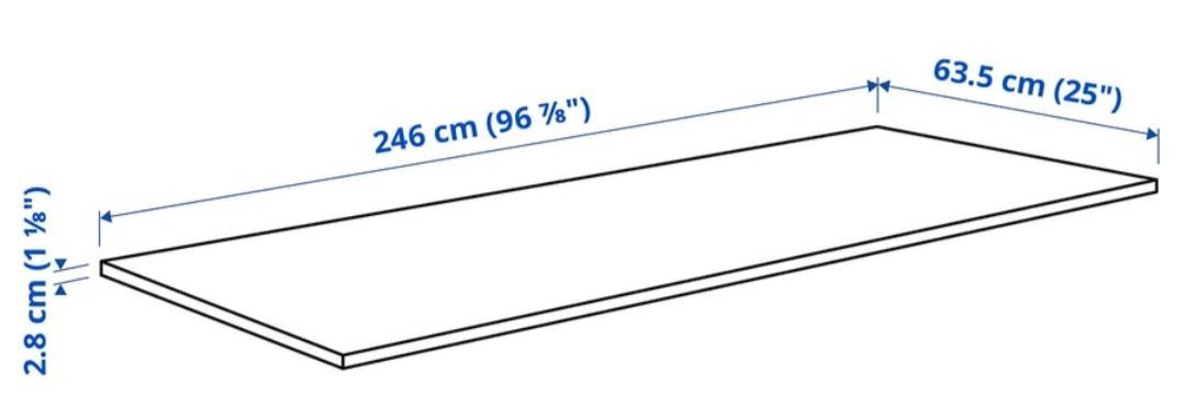 Ikea Servierplatten: Arbeitsplatte Holzoptik hell 246x63.5cm - Ikea Egbacken – Gebraucht aus Hettlingen von smoki91 3