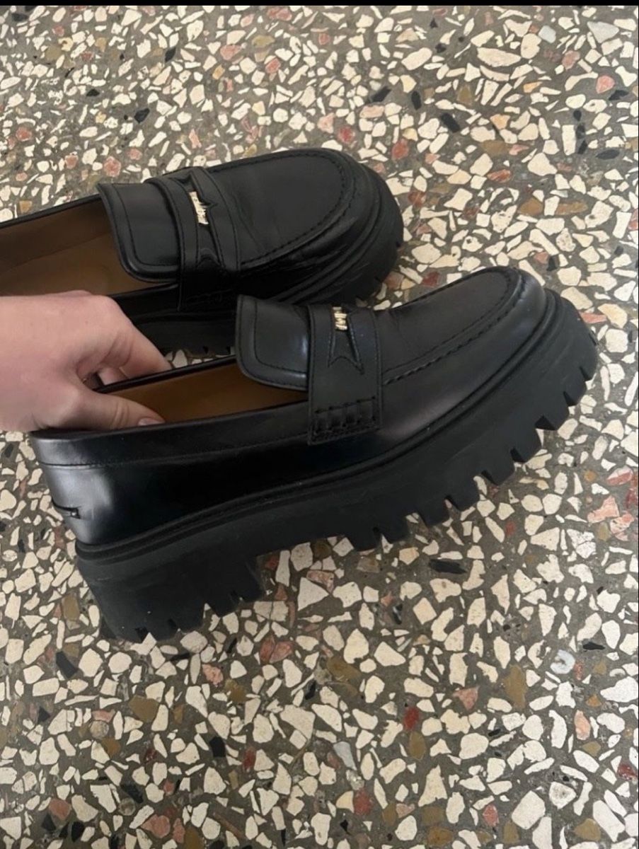 Maje Scarpe da uomo: Maje Leather Platform Loafers – Grösse 38 – Usato da Bern venduto da oaicu 1