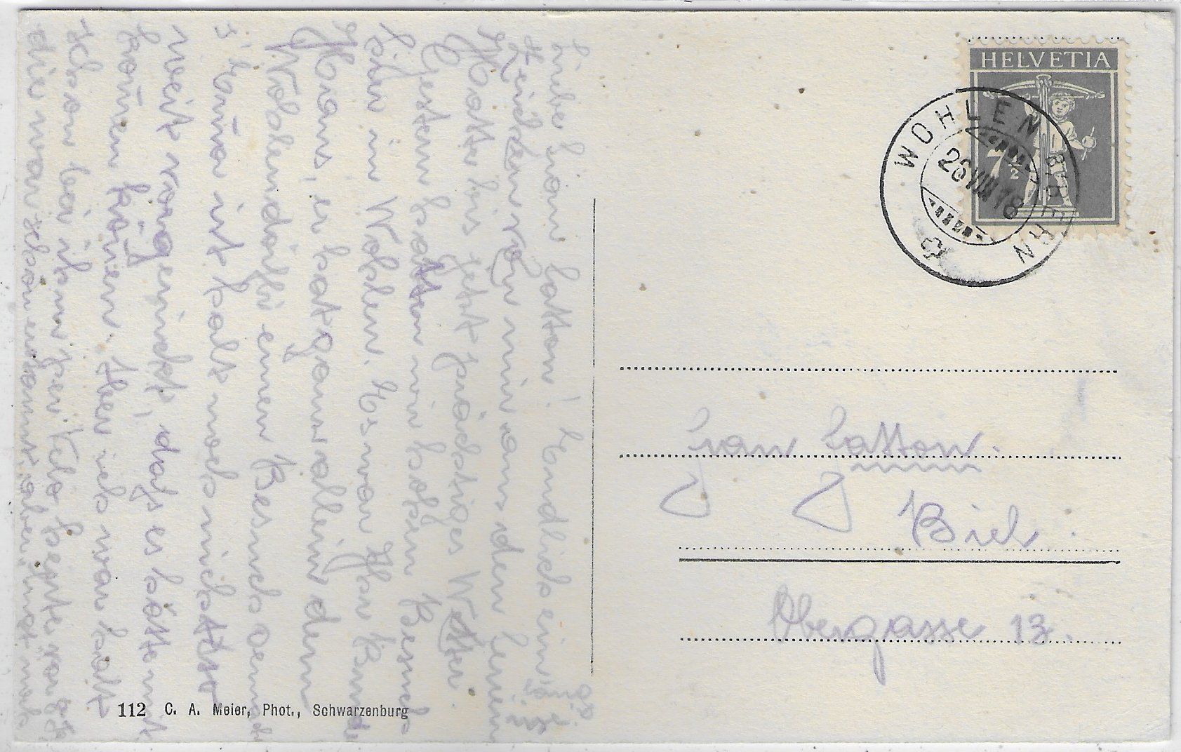 Cartoline postali: Kirche Wohlen Bern – Usato da Ettingen venduto da Kartenplanet 1