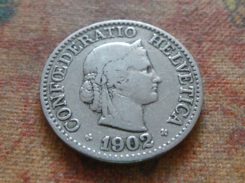 Tutti le monete: 10 Rp. 1902  (B) – Usato da Romanel-sur-Lausanne venduto da Swift13