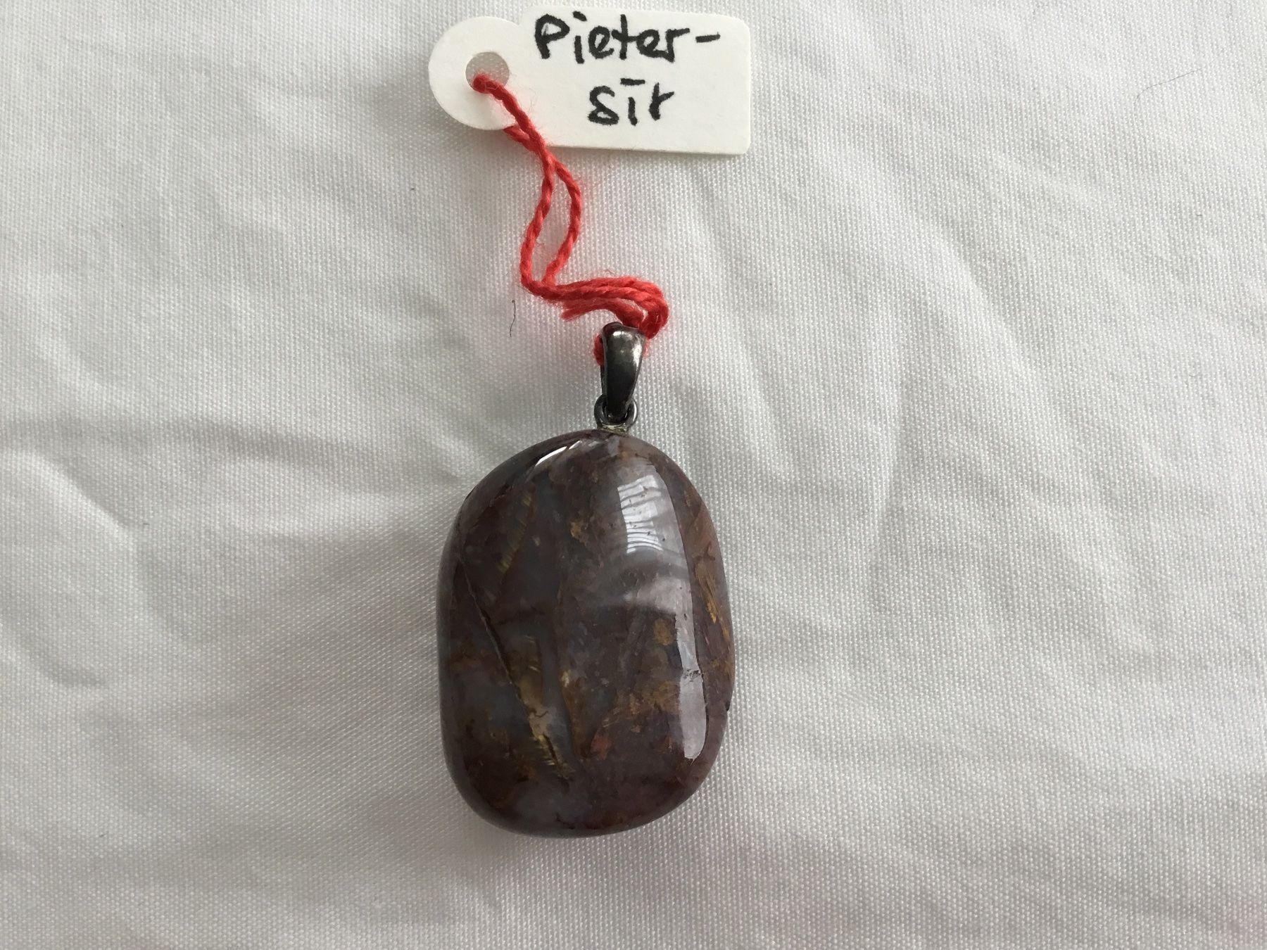 Minerali & Pietre curative: Anhänger Pietersit Heilstein – Nuovo e nell'imballaggio originale da Doppleschwand venduto da Fortuna5859