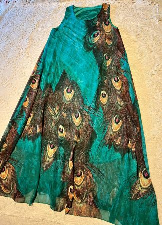 Strandkleid Maxikleid Sommerkleid Gr M L Blau