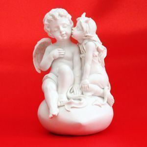 Statuette: L'ange et la diablesse – Nuovo e nell'imballaggio originale da Marsens venduto da carobazar 1