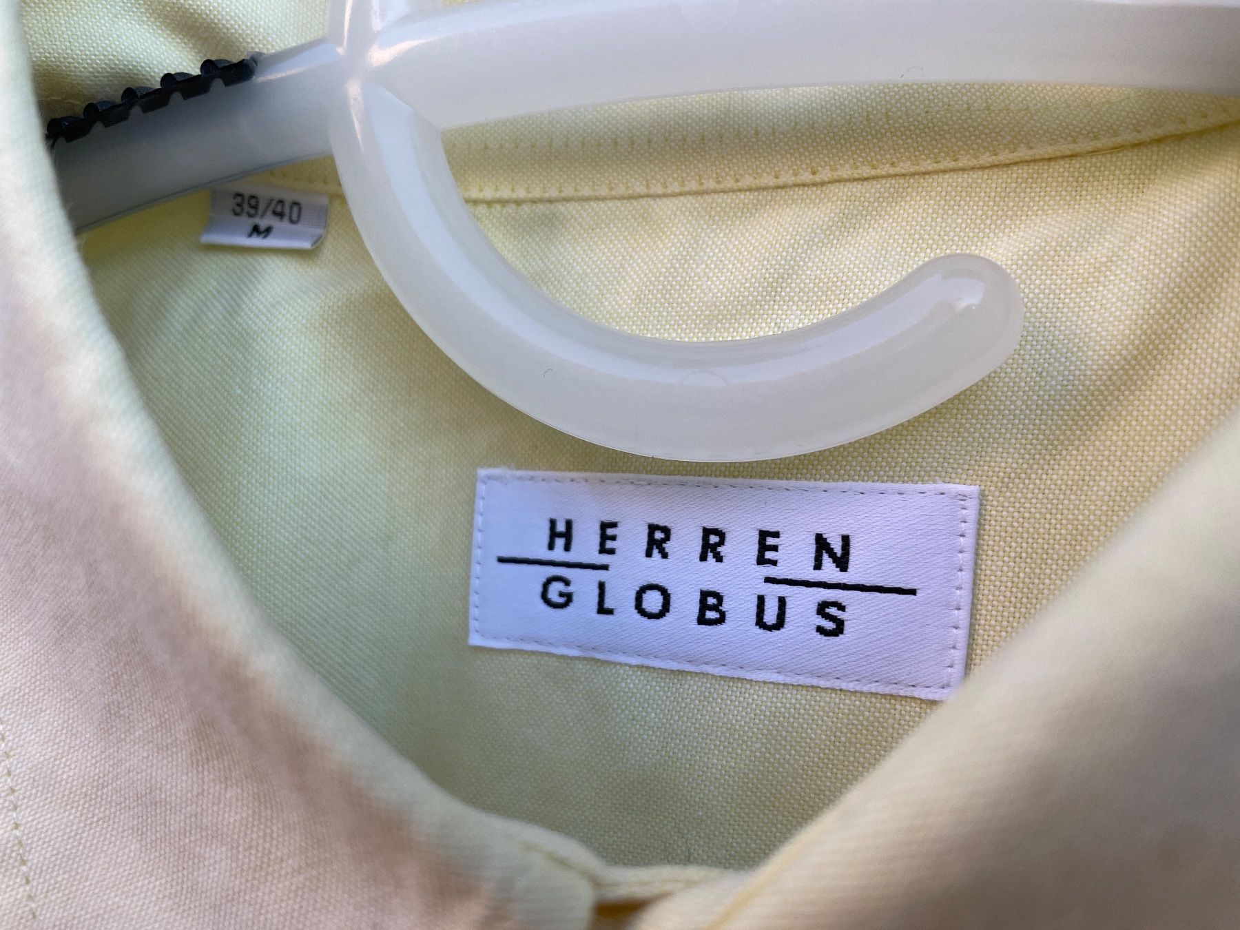 Globus Camicie: Hellgelbes GLOBUS Herren Langarm Hemd Gr. 39/40 – Usato da Frasnacht venduto da GracyStore 1