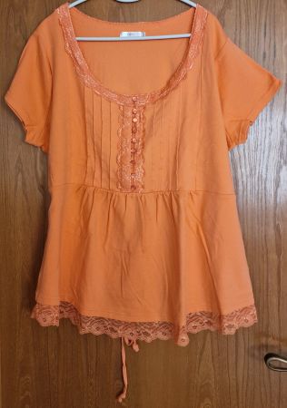 BPC Tunika Orange Spitze Gr. 52/54 Sommer