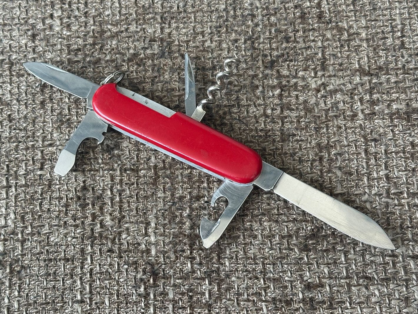Victorinox Coltelli tascabile: Altes Sackmesser ELINOX Rot 91mm – Usato da Dübendorf venduto da lan1808 8