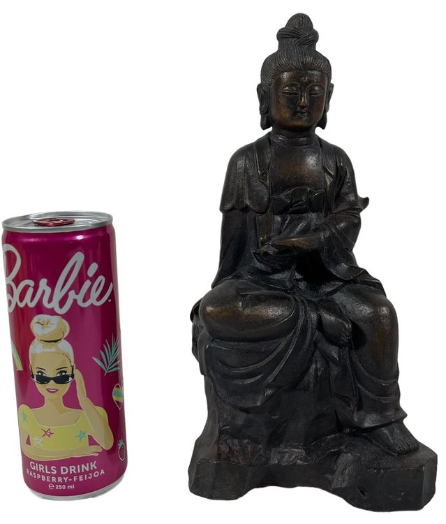 Alte Massive Sitzender Buddha Skulptur Aus Bronze | Kaufen Auf Ricardo