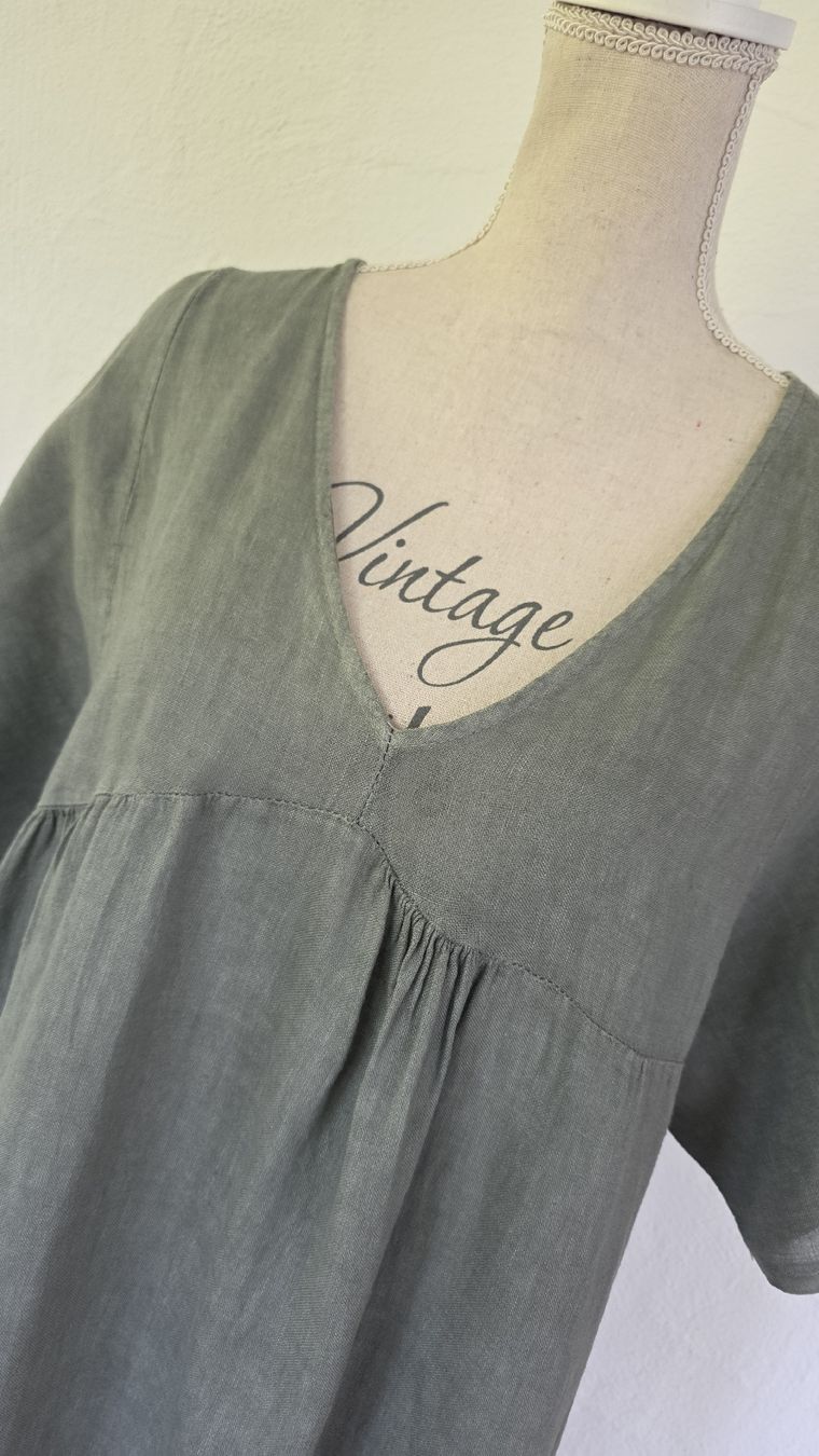 Vestiti: Super Leinen-Sommerkleid Gr. M/L – Usato da Schneisingen venduto da backstore24 1