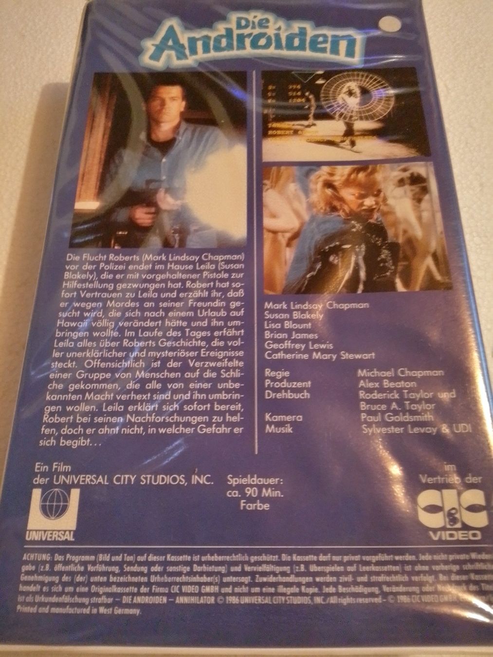 Tutti i VHS: Die Androiden Sie sind unter uns  CIC Video VHS 1156 – Usato da Remetschwil venduto da Privatflohmi 2