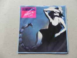 Single De Hardrock Rock Band Scorpions 1988 Believe in Love