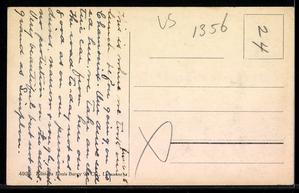 Cartoline postali: Le Châtelard /Valais, L'Hotel Suisse et – Usato da Berlin venduto da bartko-reher 1
