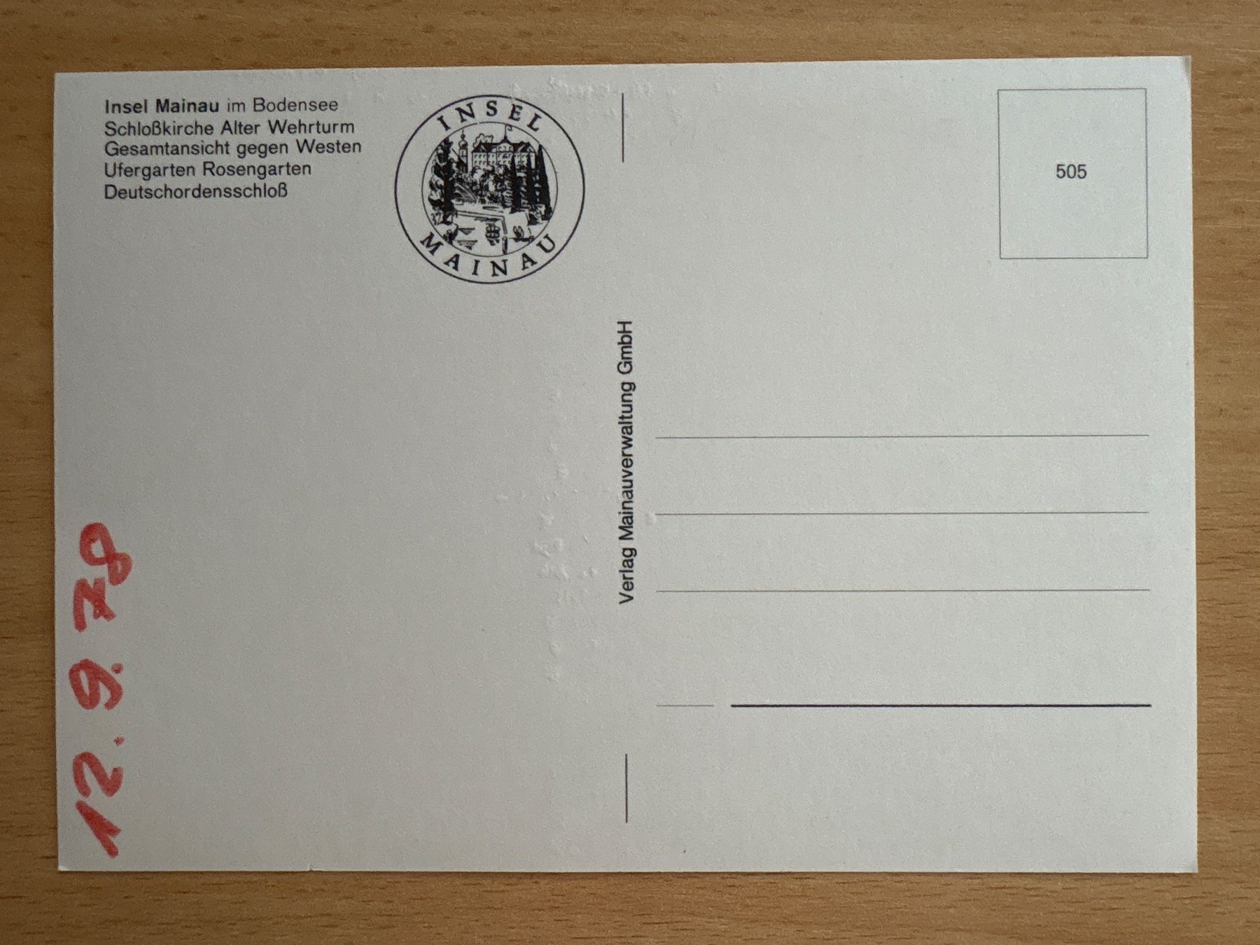 Cartes postales: Ansichtskarte Insel Mainau im Bodensee – D'occasion à Ibach par lisch3 1