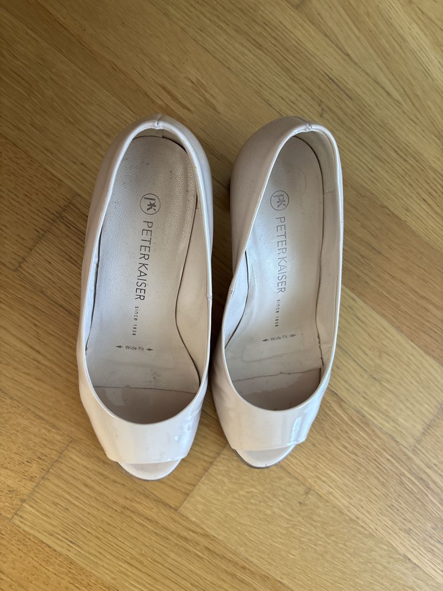 Kaiser Scarpe da donna: Peter Kaiser Wide Fit Nude Heels - Size 3.5 – Usato da Allschwil venduto da tradetabicyclette 1