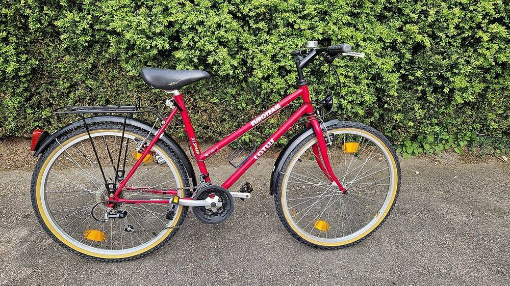 Vélo De Ville Vintage Rochet - Cadre Acier Vert - 28 Pouces - 3 Vitesses - Femme