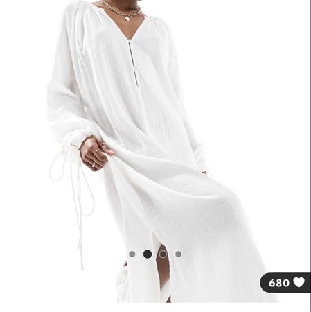 Esmée Dress, beach, white cotton dress