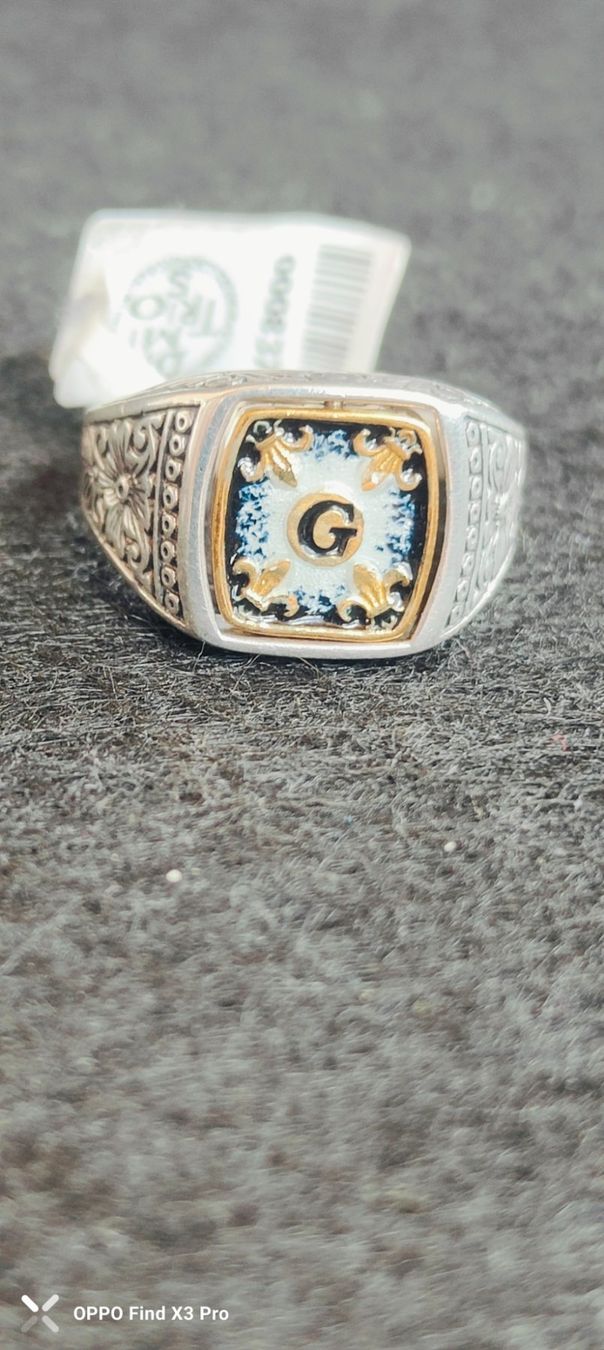 Freimaurer Anelli: Freimaurer Ring Silber, Herrenring, neuwertig, – Nuovo e nell'imballaggio originale da eglisau venduto da szakal 1
