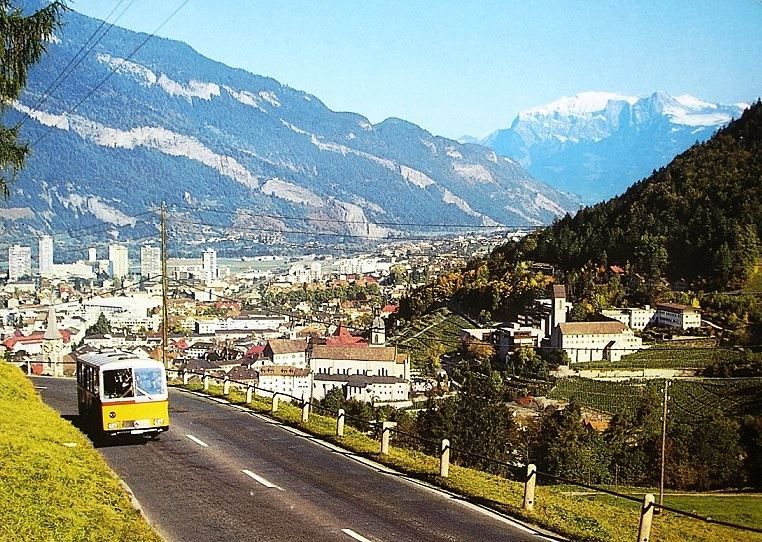 Cartoline postali: CHUR Postauto nach Lenzerheide – Usato da Jona venduto da philajona