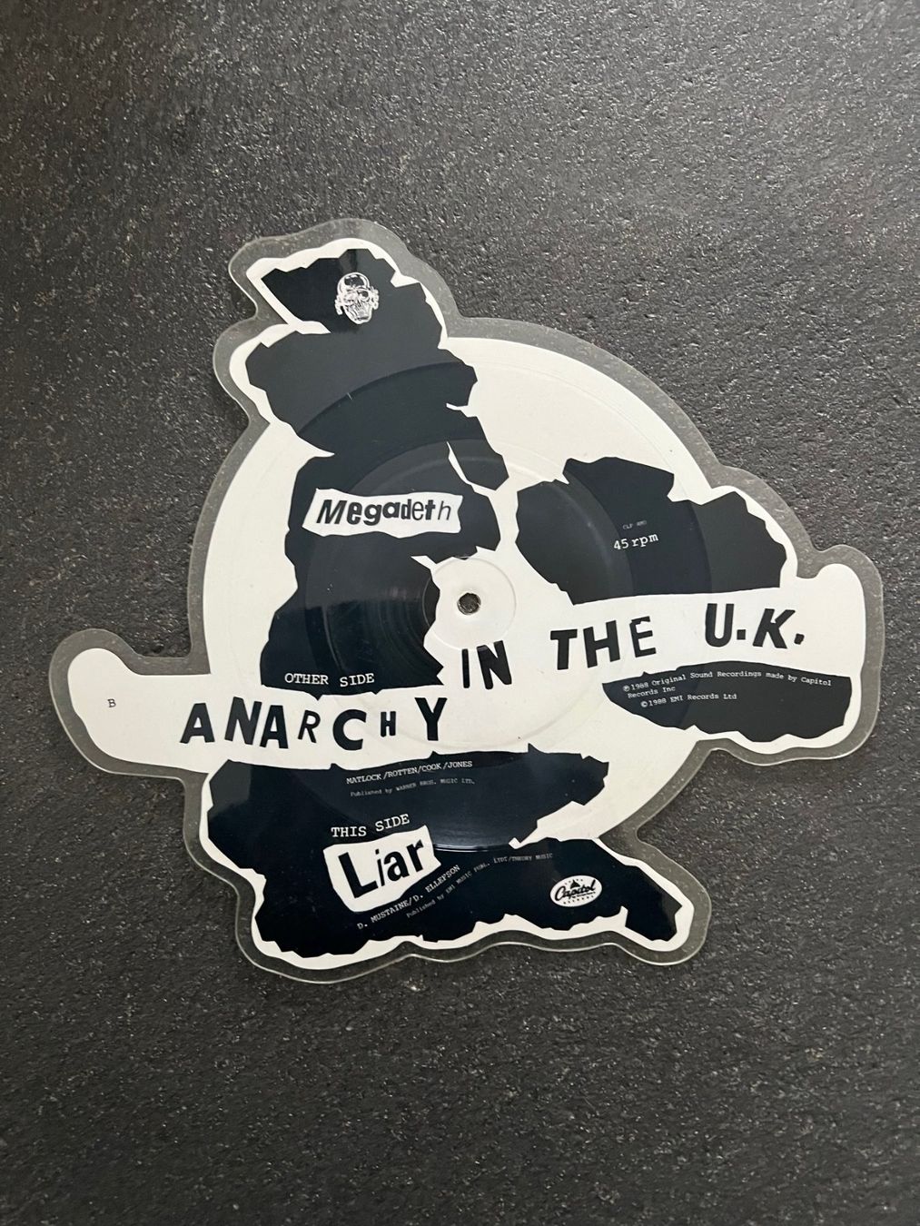 Dischi in vinile: MEGADETH Picture Shapedisc "Anarchy In The UK" / Vinyl – Usato da Guntershausen venduto da sign4me 1