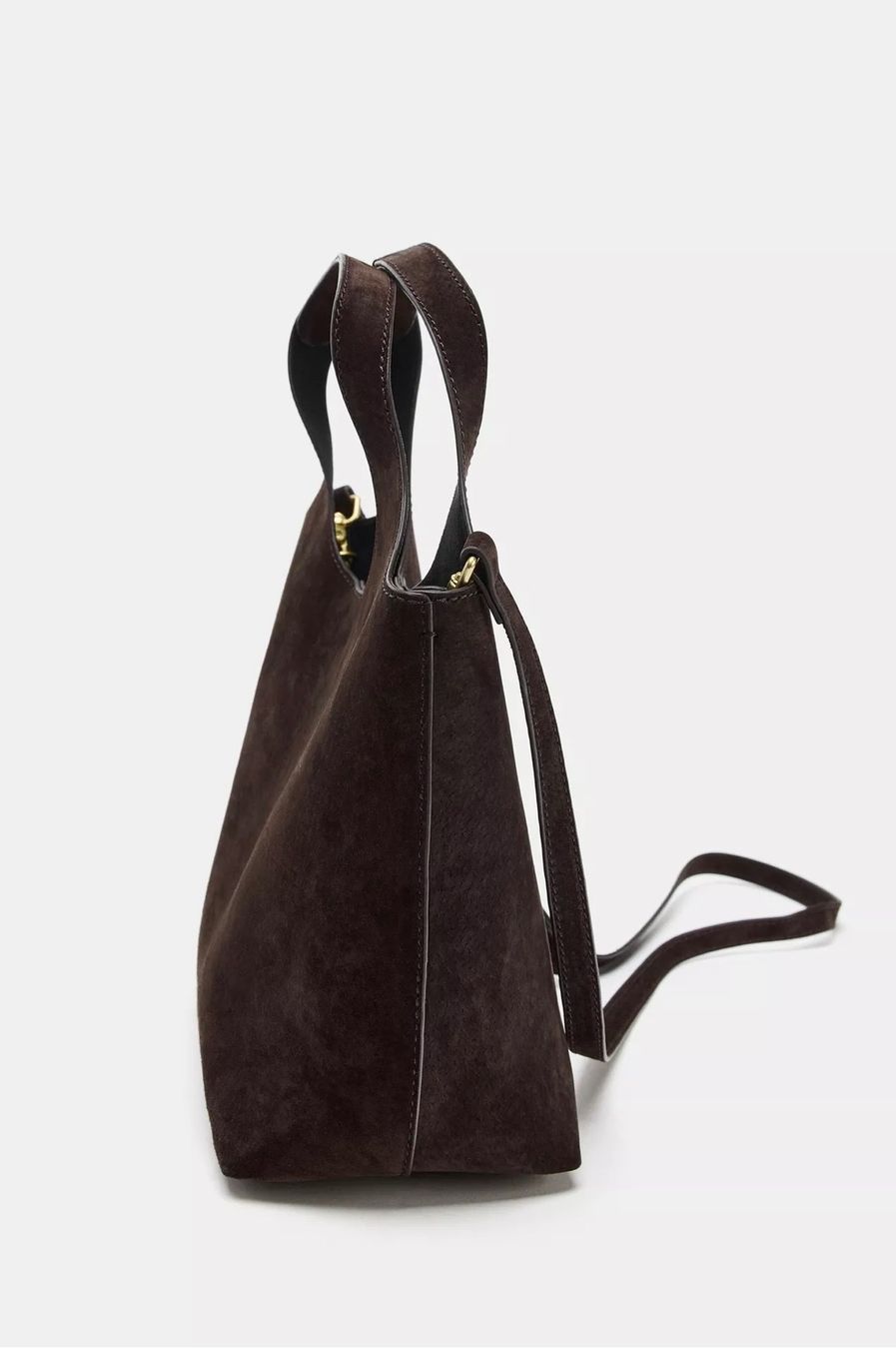 Zara Borse da donna: Zara Leder Mini Shopper Dunkelbraun – Usato da Bern venduto da monalicious_ 3
