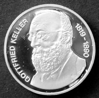 Sonder-Fünfliber 1990, Gottfried Keller