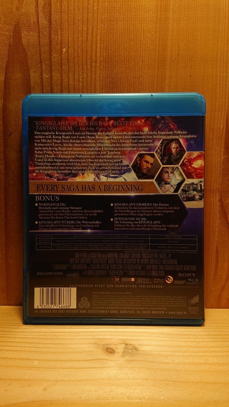 Tous les DVDs: KINGSGLAIVE FINAL FANTASY XV Blu-Ray – D'occasion à Wilderswil par Exebub 1