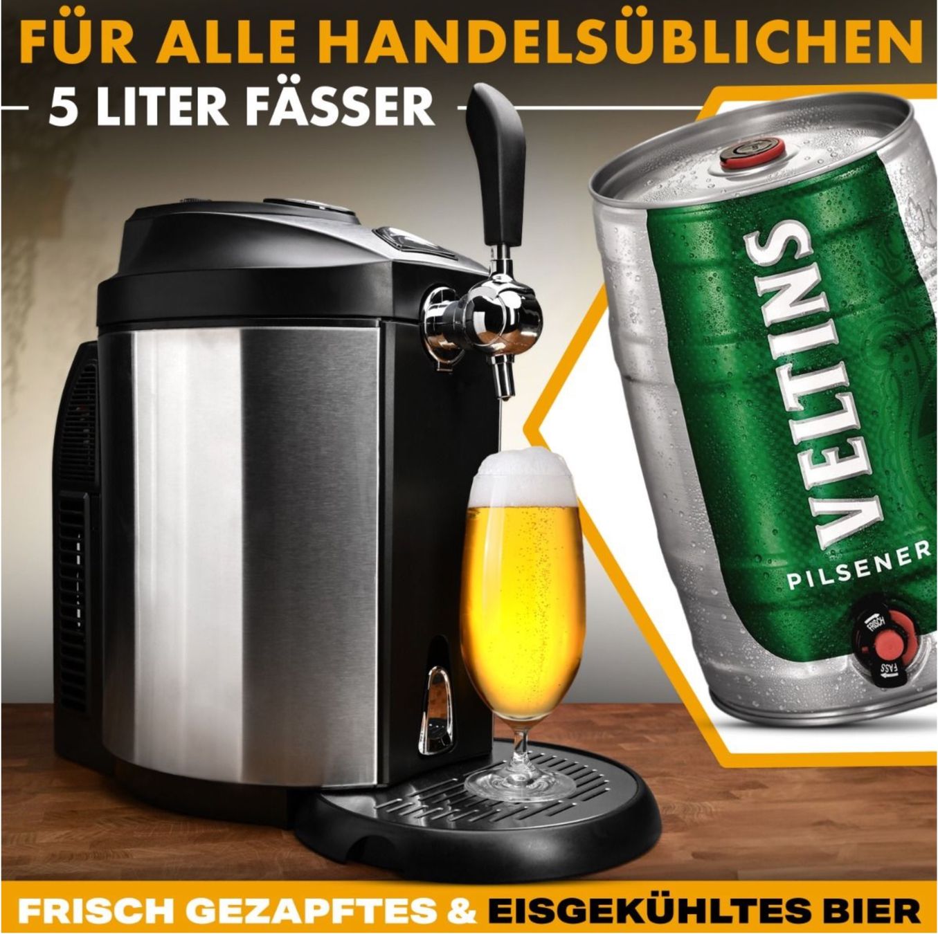 Elettrodomestici da cucina: Bierzapfanlage  edelstahl/schwarz – Nuovo e nell'imballaggio originale da Bülach venduto da StoreInShopSwiss 3