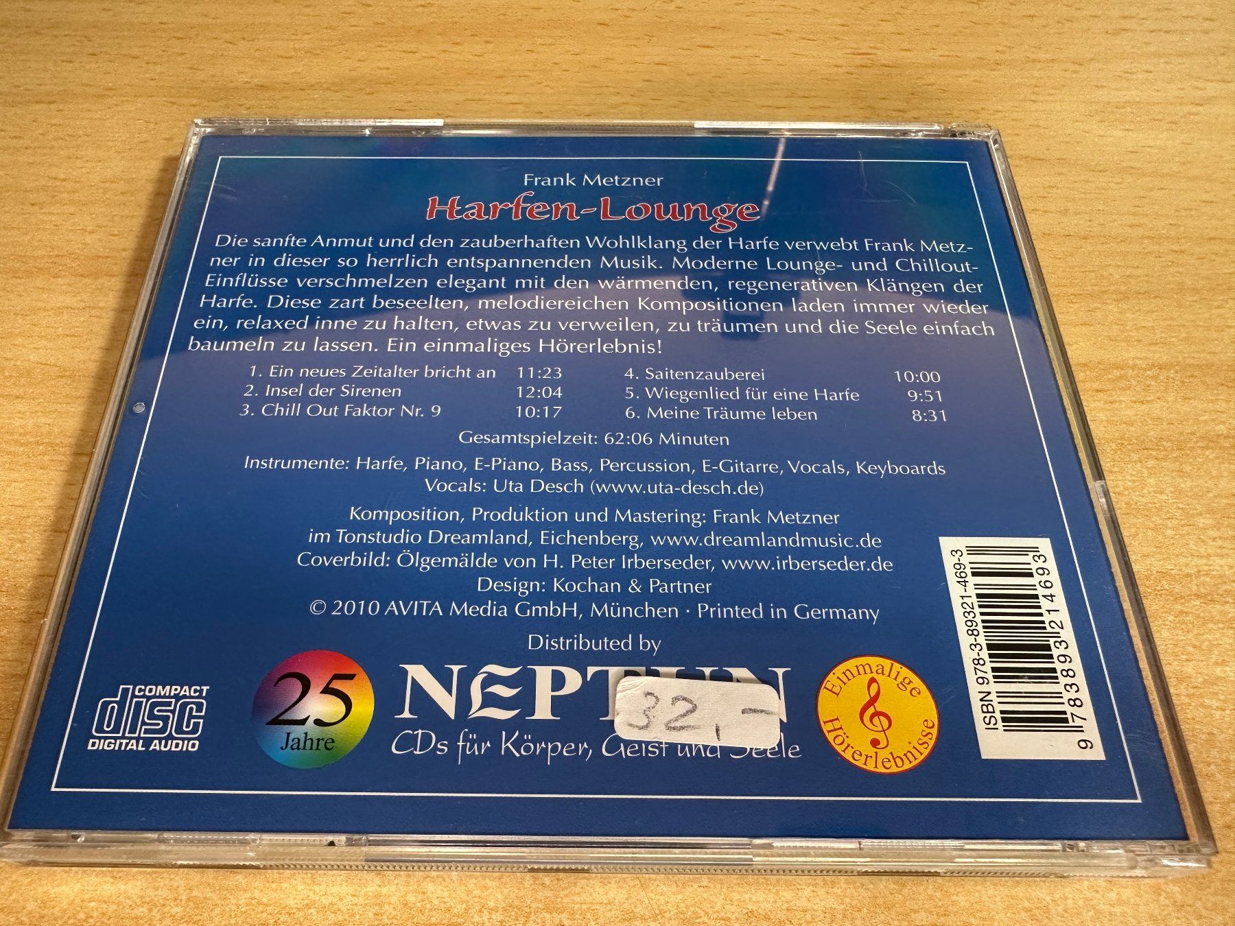 CD: G7 Frank Metzner - Harfen Lounge – Usato da Rikon im Tösstal venduto da Alpenmutz 1